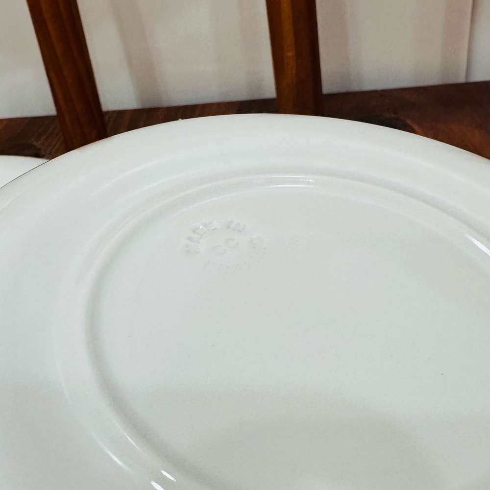 Set of 2 IKEA Churchill Blue Plaid Band Bowls Vintage Made in Great Britain - Picture 5 of 7